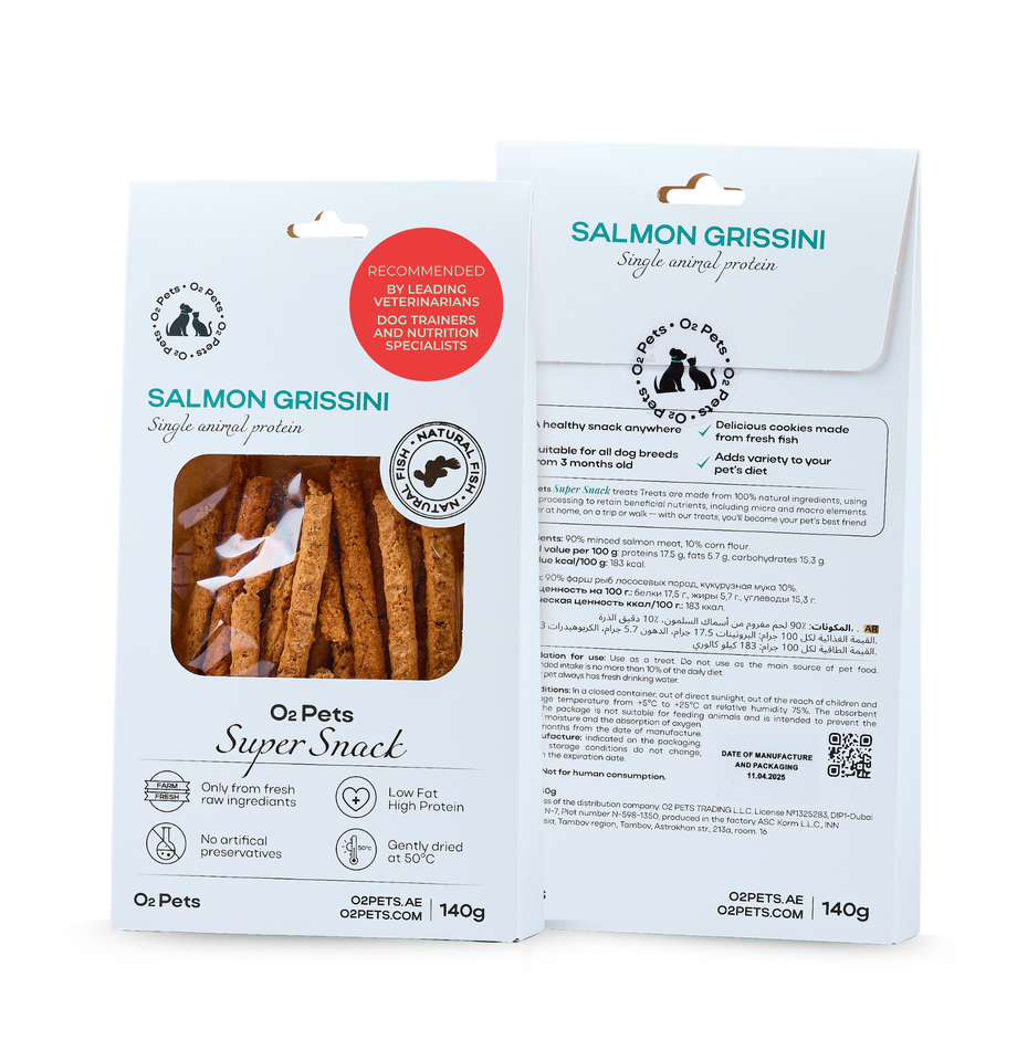 Salmon Grissini for Dogs