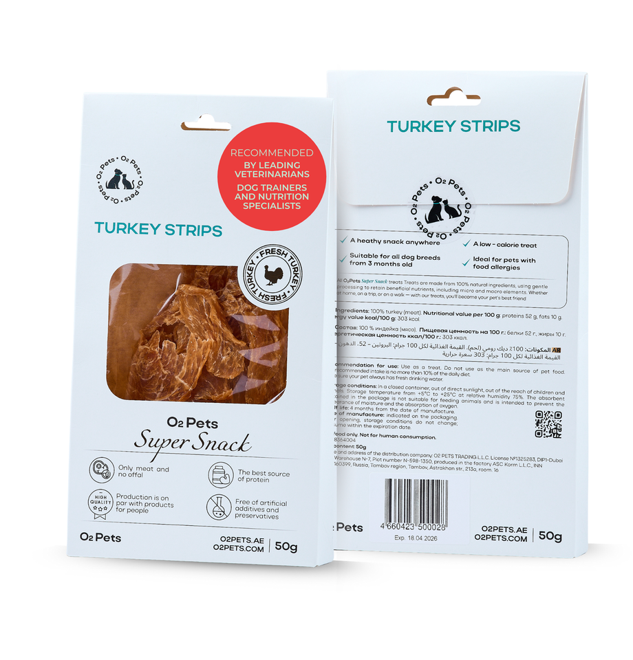 Turkey Strips for Dogs