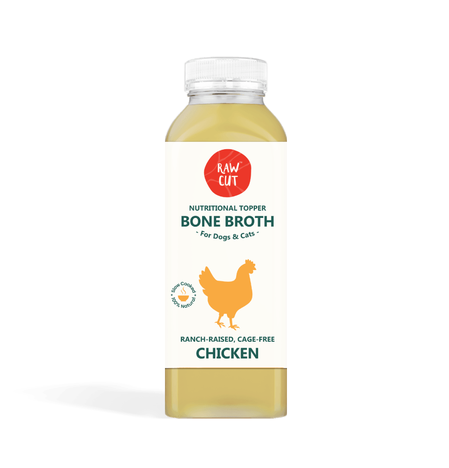 Chicken Bone Broth For Pets - Raw Cut