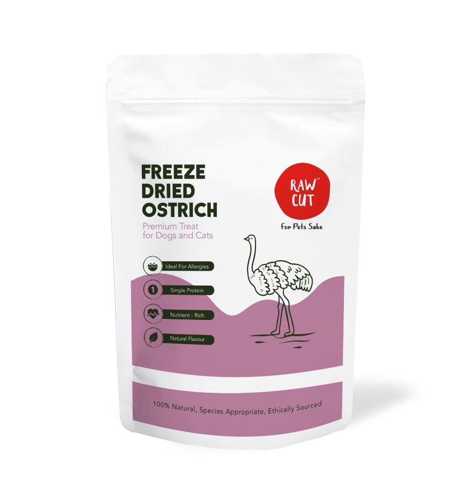Freeze Dried - Ostrich Pet Treats - Raw Cut