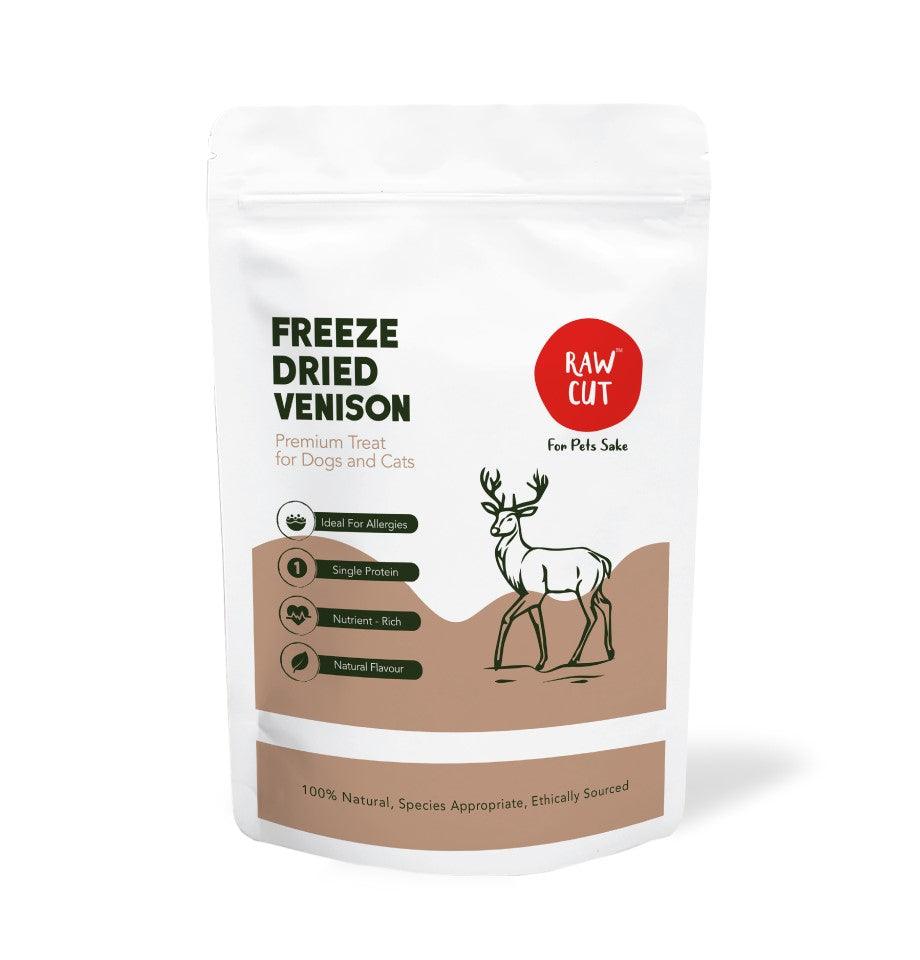 Freeze Dried - Venison Pet Treats - Raw Cut